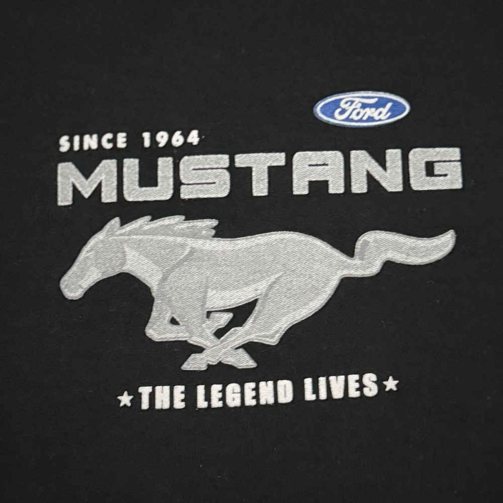 Mustang Black Zip Up Sweater Size Small - Picture 2 of 13
